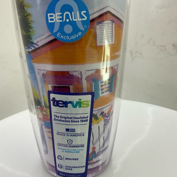 Tervis Key West Ellen Neguey Watercolor Art 16oz tumbler with lid NWT - Picture 3 of 7